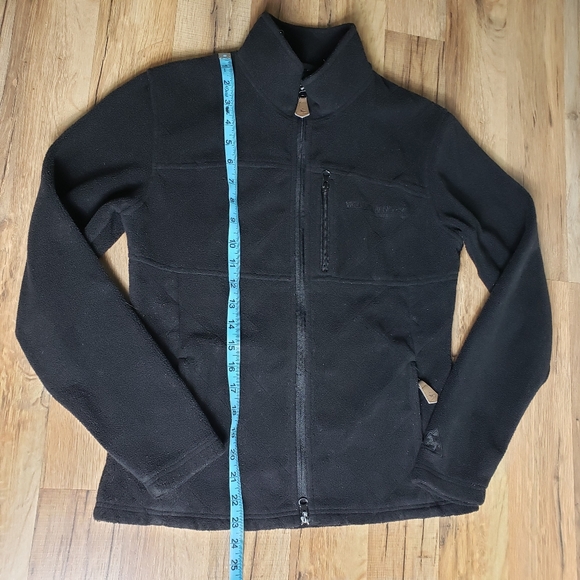 MOUNTAIN HORSE Fleece Quilted Black Zip Up Jacket "Crystal" Size Small - Picture 12 of 16